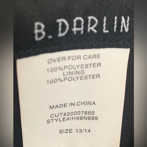 B. Darlin Black Floral Dress - Picture 4 of 9